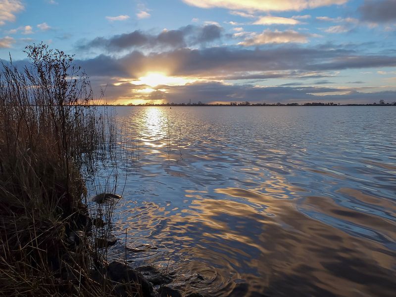 Zonsopgang Tjeukemeer van Koos de Wit