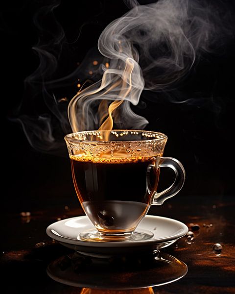 Café chaud par fernlichtsicht