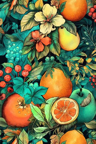 Bloemen en fruit #tuin