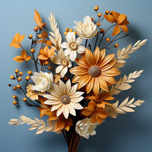 Flowers - Colourful bouquet by New Future Art Gallery