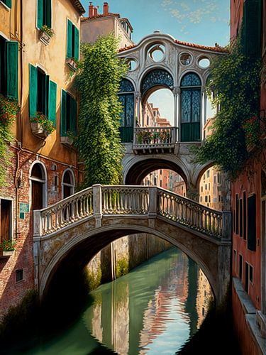 Venetië kanaalbruggen historische huizen rust contrast droom