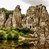 Externsteine, mystical rock formations in the Teutoburg Forest, Germany by Melissa Peltenburg