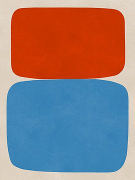 Expressieve abstracte vormen 1 van Vitor Costa