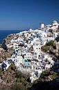 De witte huizen van Santorini van Arie Storm thumbnail