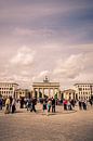 Tourist crowds at the Brandenburg Gate, Berlin by Sven Wildschut thumbnail