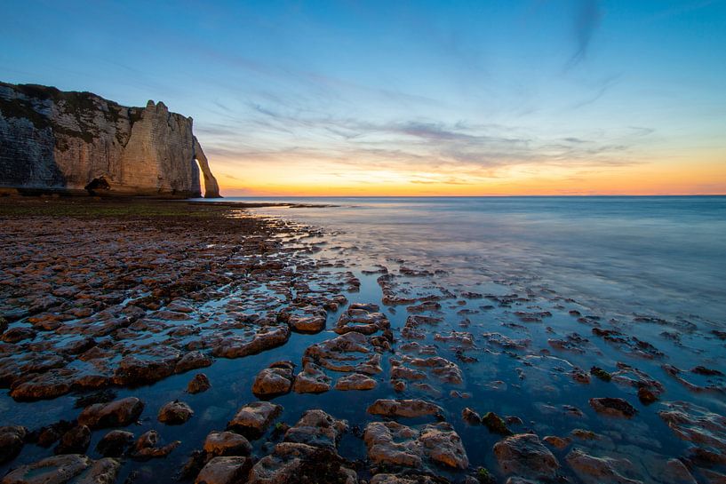 Coucher de soleil à Etretat par Peter Deschepper