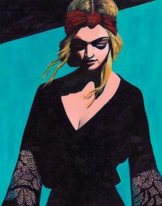 Girl In Black sur Lucienne van Leijen