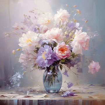 Flower painting by Wonderful Art