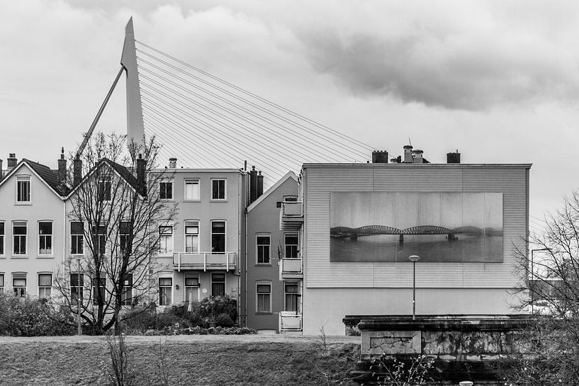 Oud en nieuw op het Noordereiland, Rotterdam van Peter Hooijmeijer