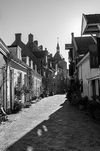 Muurhuizen, Amersfoort, Nederland, Monochrom