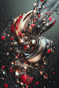 Abstracte alchemie - Metallic werveling