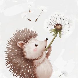Pusteblumen-Igel von Poster Art Shop