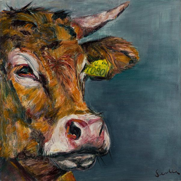 portrait de vache V par Liesbeth Serlie