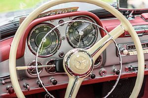 Mercedes-Benz 190 SL Cabriolet klassieke sportauto interieur van Sjoerd van der Wal Fotografie