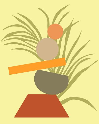 Abstraktes botanisches Vergnügen