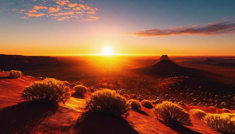 Sonnenuntergang in der Wüste von Mustafa Kurnaz