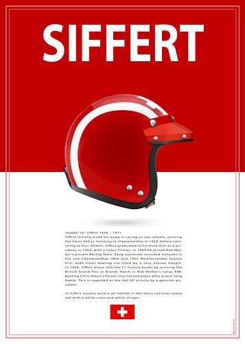 Casque Jo Siffert sur Theodor Decker