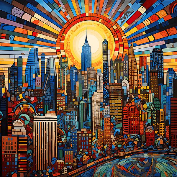 La ville de New York vue par Pablo Picasso par Craigsart Wall Art Shop