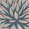 Oase - Cactus roze & blauw van Studio Hinte