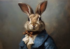 Lièvre habillé sur Art Merveilleux