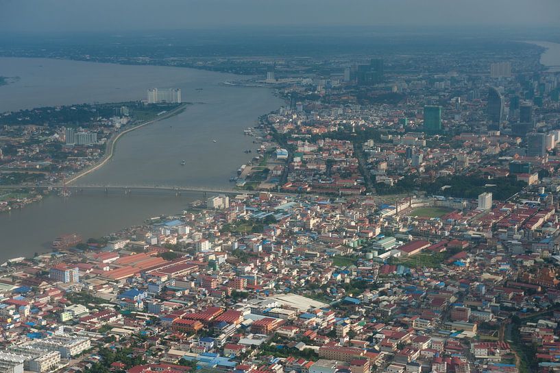 Aerial photo of Phnom Penh by Richard Wareham