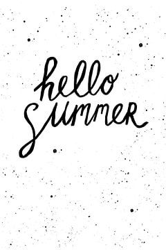 Summer quote black and white by HelloHappylife