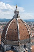 Close up of The Dome of Florence Cathedral, from above