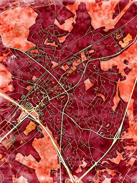 Kaart van Waver in de stijl 'Amber Autumn' van Maporia