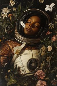 Schlafender Astronaut