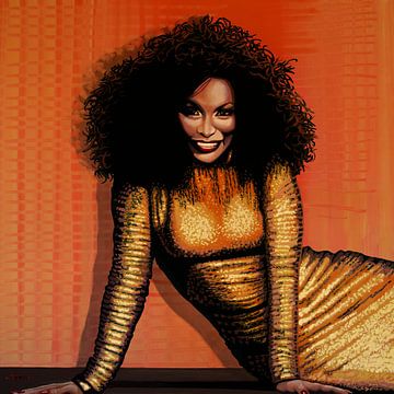 Chaka Khan Peinture sur Paul Meijering