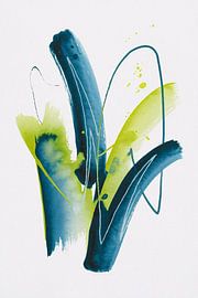 Moderne abstracte aquarelkunst van Imperial Art House