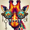 La girafe voit double sur CanvasbyCaro