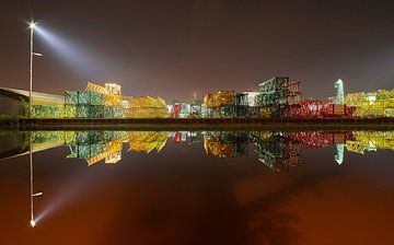 Cranes in the night by Lichtvang