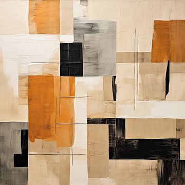 Abstracte vierkante vormen van Bert Nijholt