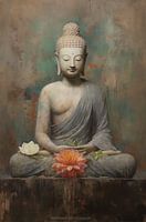 Serene Buddha with Blossom of Reflection