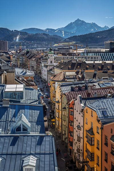 View over the city of Innsbruck by ManfredFotos