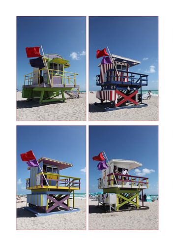 Miami Beach Life Guard Towers