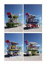 Miami Beach Life Guard Towers von Esther Hereijgers Miniaturansicht