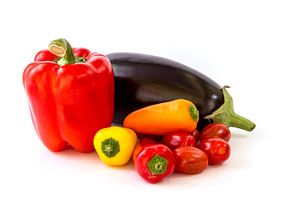 Vegetable isolated on a white background by Carola Schellekens