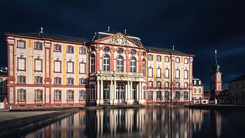 Bruchsal Palace in the stormlight