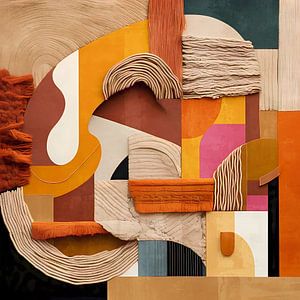 Moderne abstracte boho collage