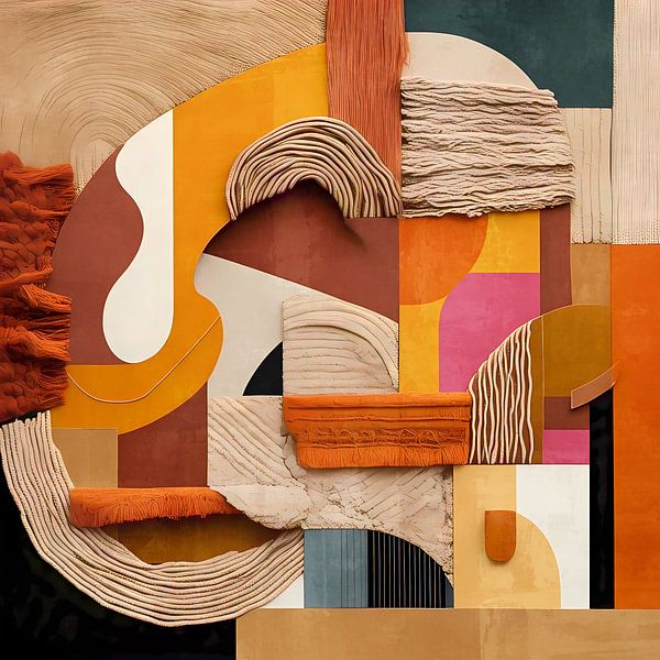 Modern Abstract Boho Collage by Georgia Chagas