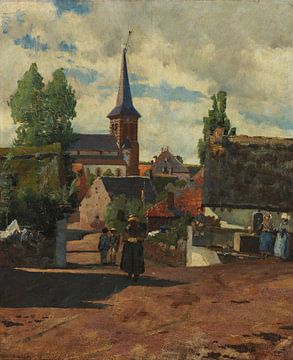 Henrique Pousão~Le village de St. Sauves