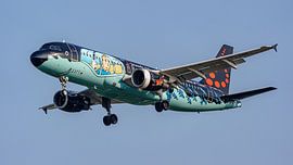 Airbus A320 der Brussels Airlines mit der Tintin-Lackierung. von Jaap van den Berg