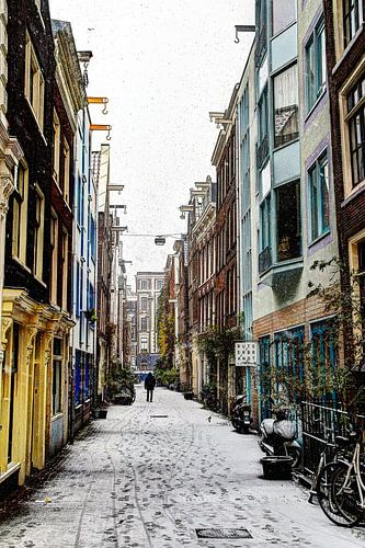 Binnenstad van Amsterdam Winter