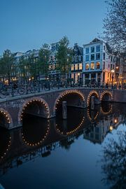 Canal houses in Amsterdam by Manuuu