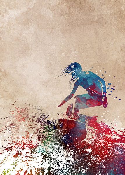 surfing sport art #windsurfing #sport by JBJart Justyna Jaszke