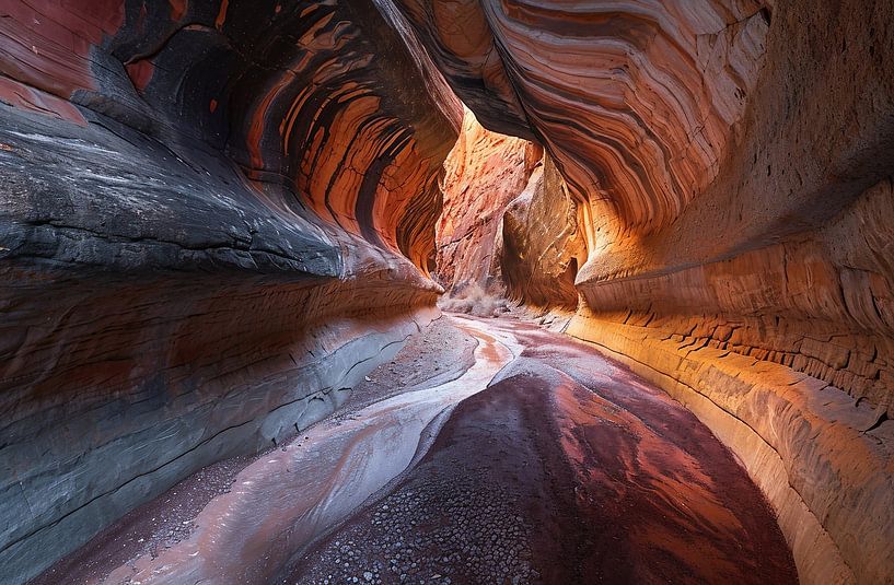 Wandelen in de canyon van fernlichtsicht