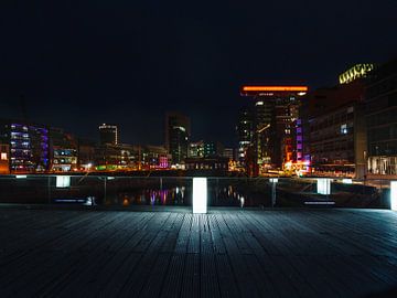 Düsseldorf at night by Mustafa Kurnaz