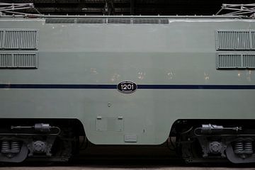 NS 1201 Elektrische locomotief in turquoise van PixelPower